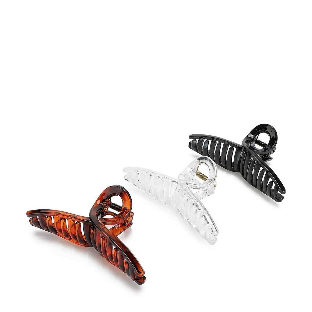 Hair Claw Clip Glossy Twisted