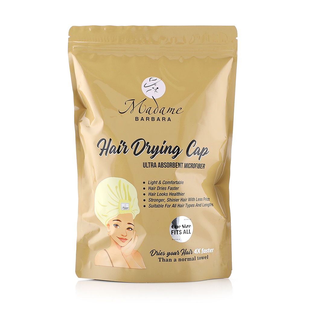 Hair Drying Microfiber Ultra Cap - Creamy Ivory