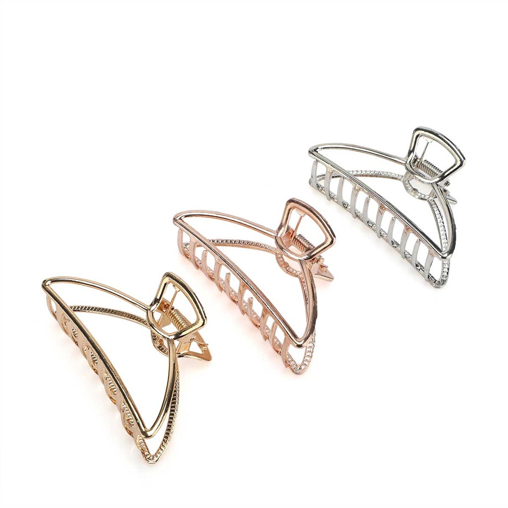 Metal Hair Claw Clips Set - 3 pcs