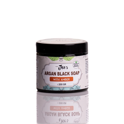 Argan Black Soap With Amber