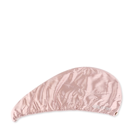 Silk Combined Hair Turban - Pink