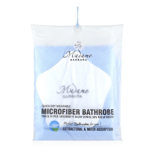 Microfiber Bathrobe - Blue